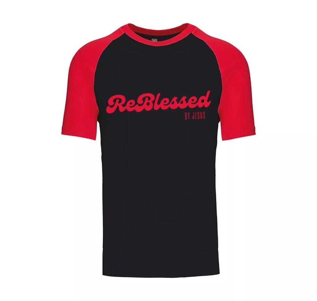 Reblessed T-shirt Black & Red