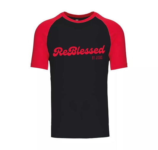 Reblessed T-shirt Black & Red