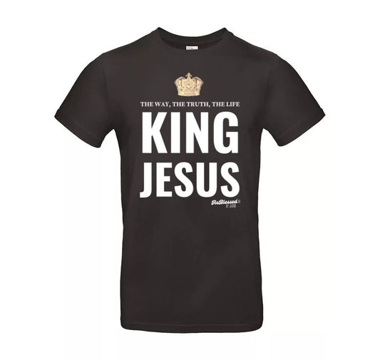 King Jesus T shirt - E190 Heren T-shirt Ronde Hals
